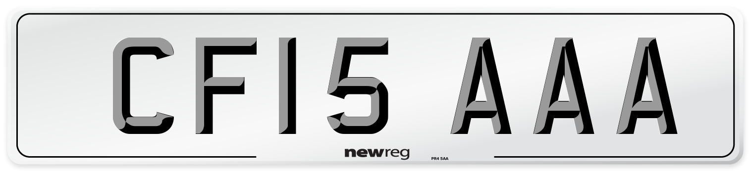 CF15 AAA Number Plate from New Reg